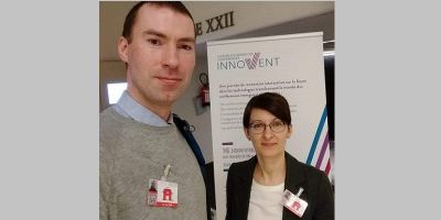 Dragos and Aline of Leeds CTS at the Innovent event