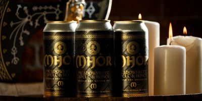 A can of Mhor, local beer brewed by Northern Monk with help from historian Samuel Gartland