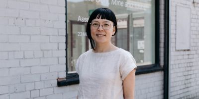 Sunshine Wong outside Bloc Projects