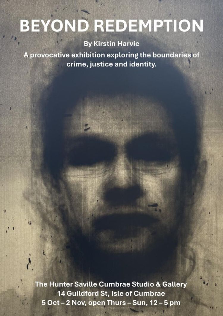 Exhibition poster for Beyond Redemption