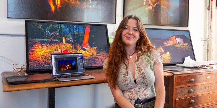 Fine Art alumna Hannah Guy showcases new work at Assembly House as part of the Accelerator Bursary 2025