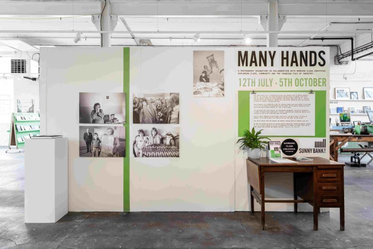 Many Hands exhibition in the gallery at Sunny Bank Mills