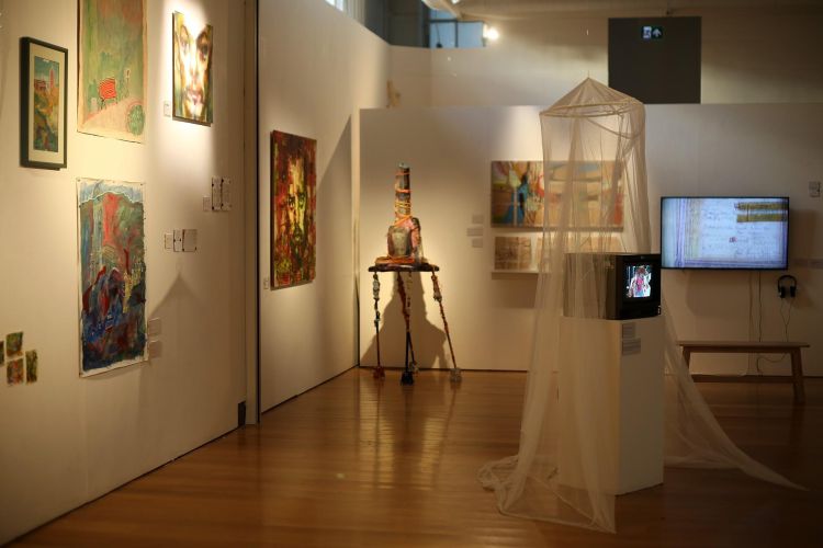Exhibition in a gallery