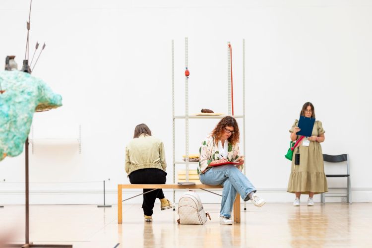 People in a gallery