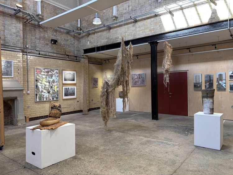 Artworks in a gallery