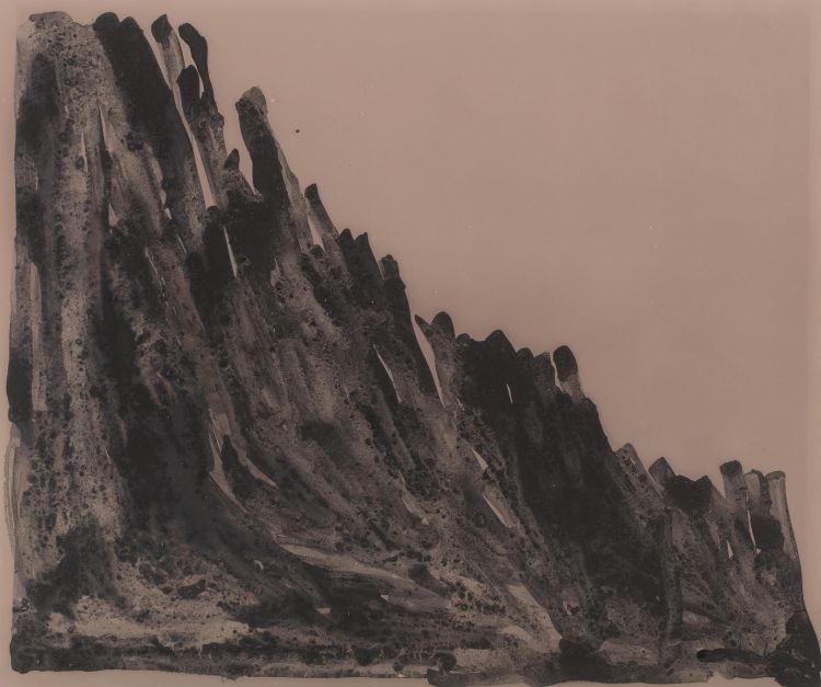 Artwork by Lucy Crouch. Charcoal Ink on Ilford Photographic Paper.