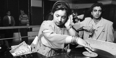 The DJ Radical Sista hosting a day-timer in a Bradford nightclub during their heyday in the 1990s.