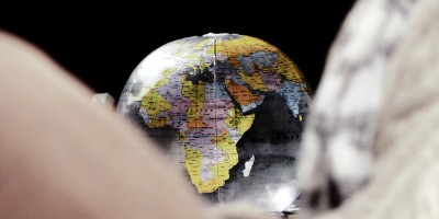 Inflatable globe, photographed by Fenia Kotsopoulou