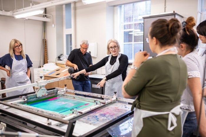 Print workshop in the School of Fine Art, History of Art and Cultural Studies, summer 2019.