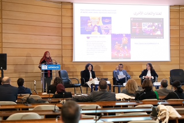 A panel of Academics at UNESCO World Arabic day