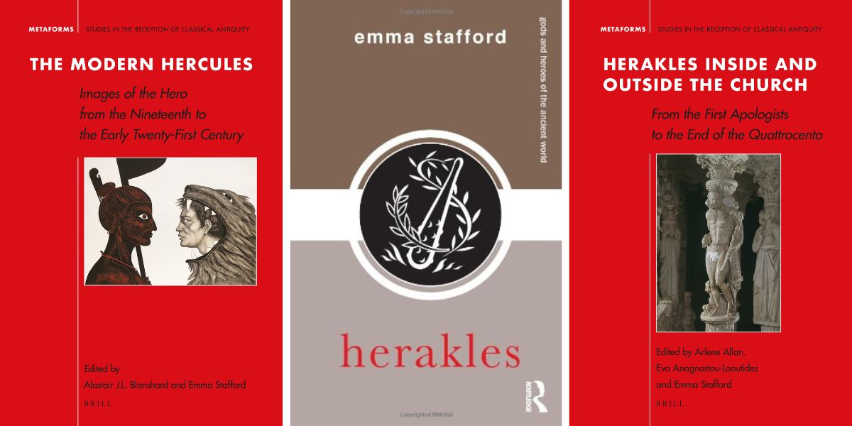 Montage of three book covers by Emma Stafford