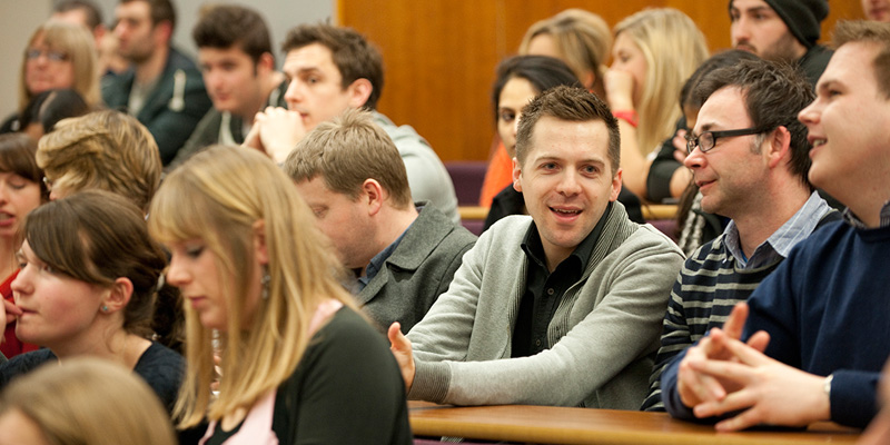 Group of people in the audience of a lecture