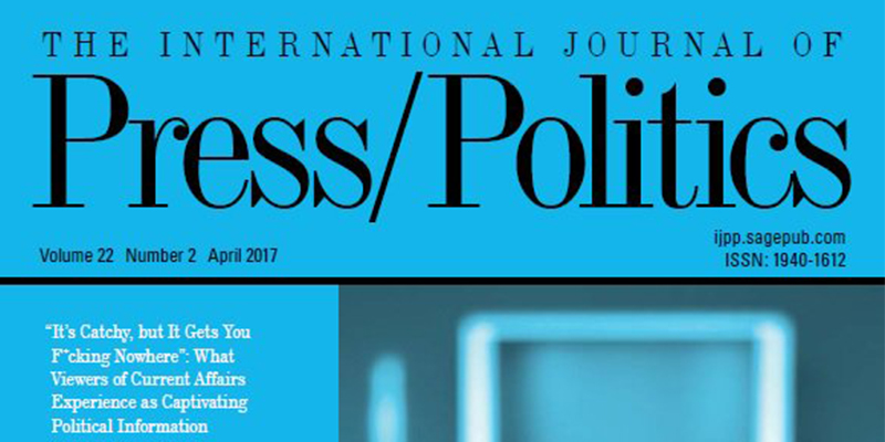 C.W. Anderson appointed Associate Editor of the International Journal of Press/Politics