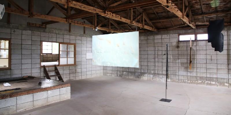 Sculpture exhibition of work by Julia McKinlay and Hiroko Nakajima at Nakanojo Biennale 2023, Japan.