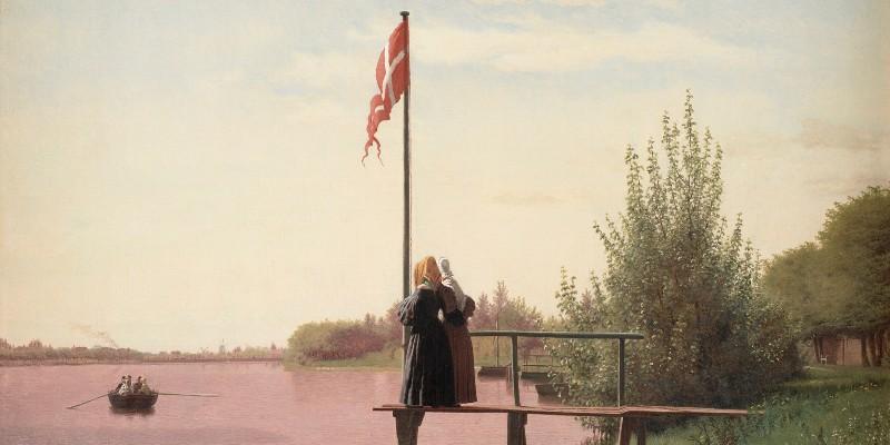 Christen K&oslash;bke, View of Lake Sortedam from Dosseringen Looking towards N&oslash;rrebro, Copenhagen, 1838. Oil on canvas, 53 x 71.5 cm. Statens Museum for Kunst, Copenhagen.