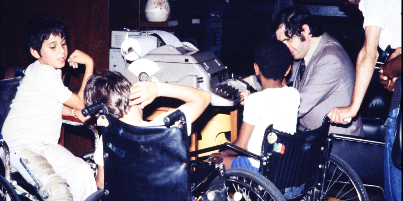 Photograph. The work of people with disabilities: possibilities and reality, 1981 – Museum of Industry, Commerce and Technologies – Sao Paulo