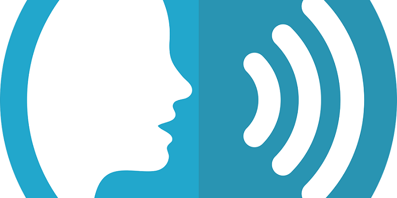 Icon of profile of person&#039;s head emitting speech