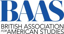 Logo for the British Association for American Studies. Text reads BAAS British Association for American Studies