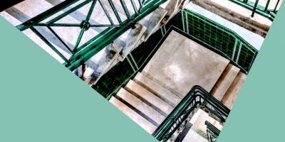 View down a stairwell