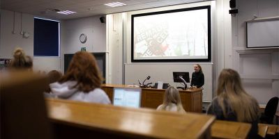 Placement student delivers presentation