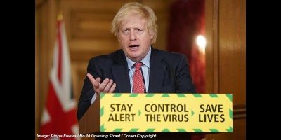 PM Boris Johnson delivering coronavirus briefing