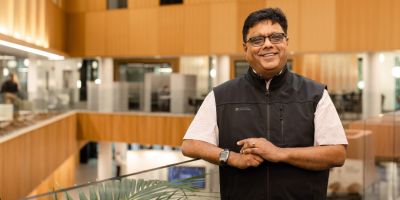 Professor Sanjoy Bhattacharya, smiling