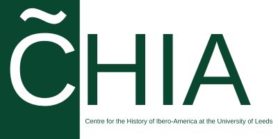 A logo for CHIA. Forest green text on a white background. It reads: 'CHIA: Centre for the History of Ibero-America at the University of Leeds'