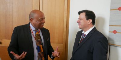 Dr Nicholls meets Lord Boateng in parliament