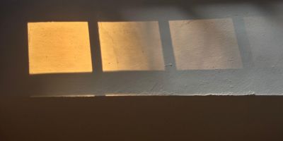 glow from outside through windows