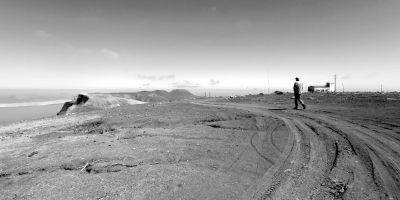 Landscape in black and white