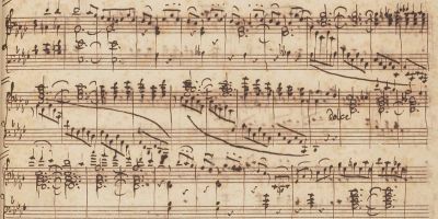 A photo of sheet music