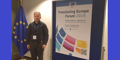 Jae Marple representing CTS at TEF in Brussels