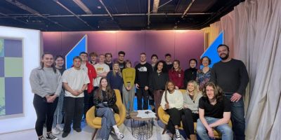 Journalism students go on air in former Channel 4 set