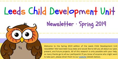 Banner for the Leeds Child Development Unit newsletter