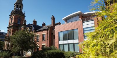 Exterior of School of Music building