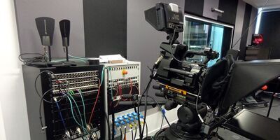 Television studio and equipment for the Arabic Media Dictionary news story