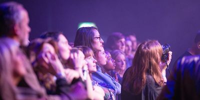 Crowd at theatre venue