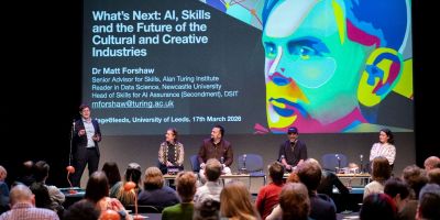 “Before we mythologise a technology, it’s vital that we understand it”: sold-out Cultural Institute event explores the future of AI in the creative industries