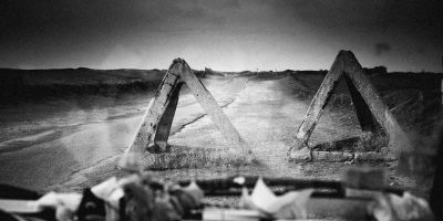 Black and white photo taken in Brittany by artist Zejun Yao