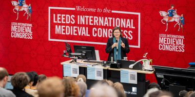 Sita Steckel, Special Thematic Strand Coordinator for 2025, delivers an introduction at the International Medieval Congress