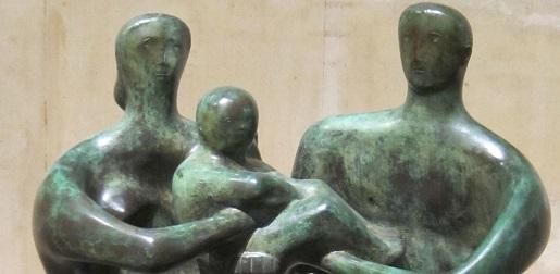 Sculpture of family