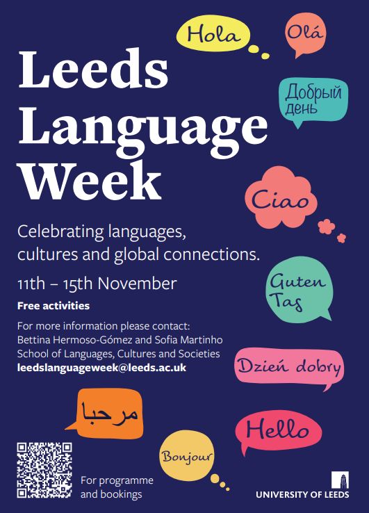 A poster for Leeds Language Week 2024