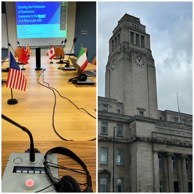 AIIC conference interpreter and interpreter trainer, Barbara Bethäusser-Conte, gave a Professionalisation Talk on conference interpreting