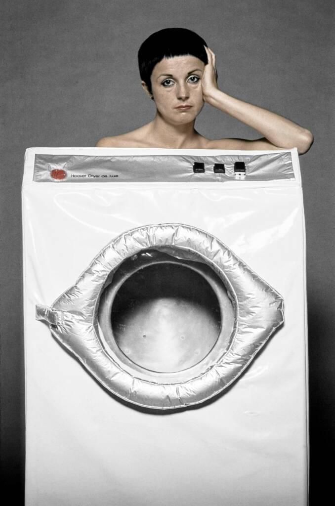 Art installation by Helen Chadwick entitled In the Kitchen (Washing Machine)