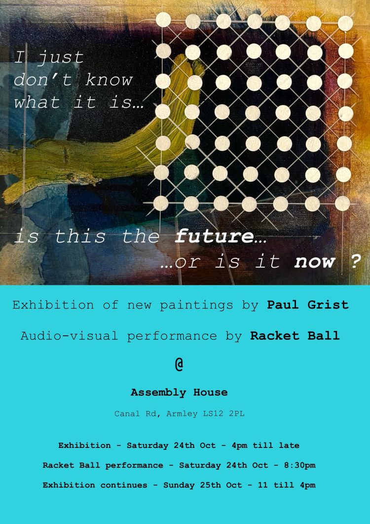 Poster for exhibition of paintings by Paul Grist