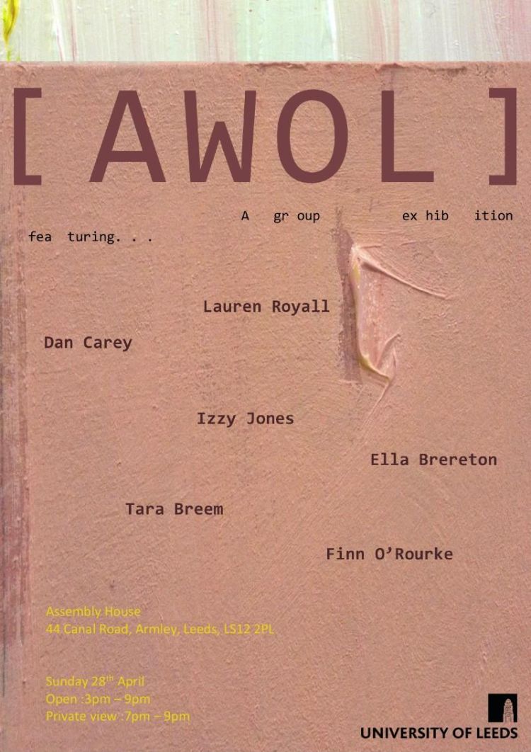 AWOL exhibition poster