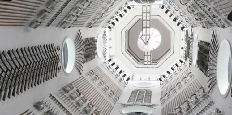 Photo of the 'Hall of Steel' at Royal Armouries Leeds
