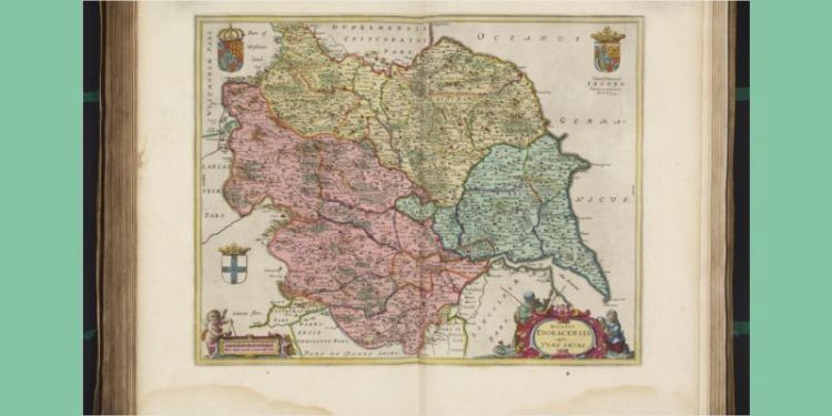 An antique map of the county of yorkshire