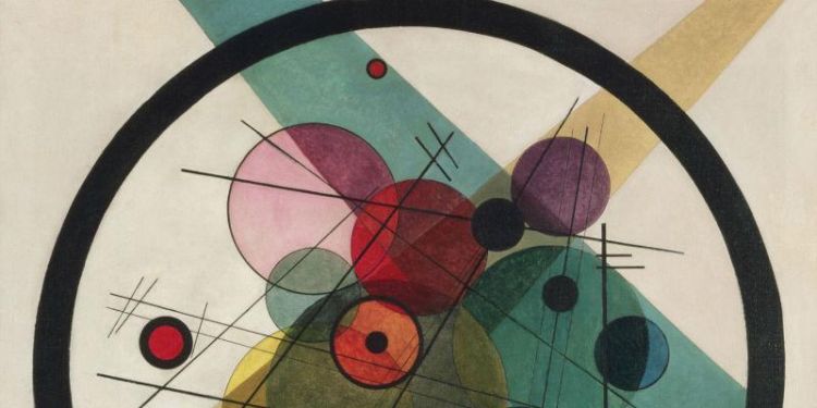 Detail from Circles in a Circle artwork by Vasily Kandinsky, The Philadelphia Museum of Art with thanks for The Louise and Walter Arensberg Collection, 1950.