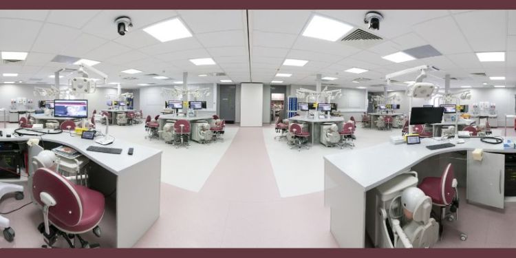 A dental teaching laboratory at the University of Leeds